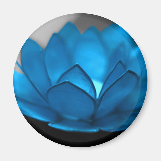 Íman Flor de Lotus Azul (Frente)