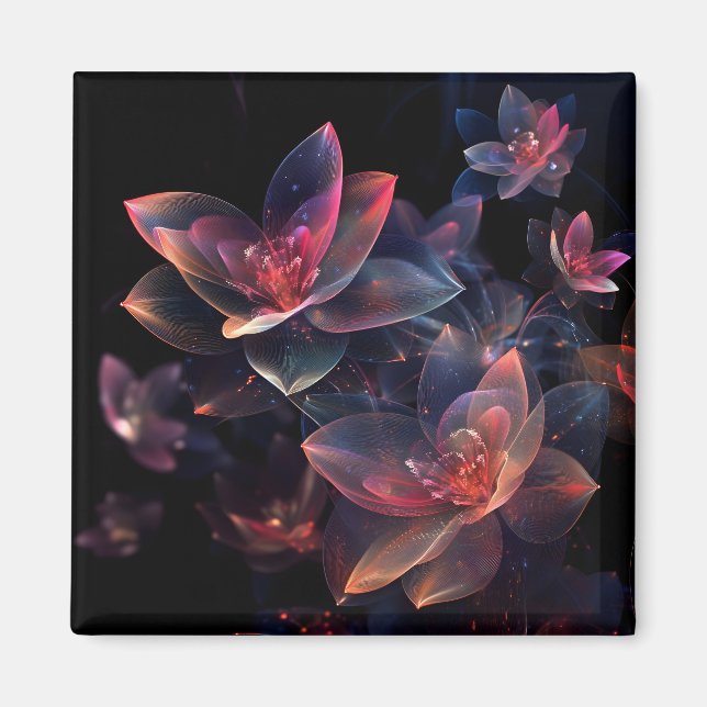 Íman Flor de Lótus Cósmico Celestial em Flor (Frente)