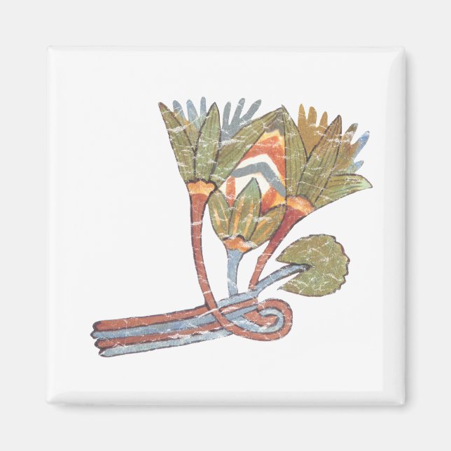 Íman Flor de lótus egípcia antiga (Frente)