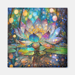 Íman Flor de Lótus Iluminada em Flor