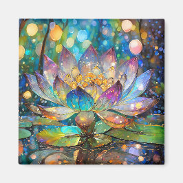 Íman Flor de Lótus Iluminada em Flor