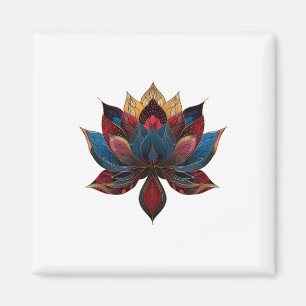 Íman Flor de Lótus Vintage Budismo Zen Japonês Yoga _4