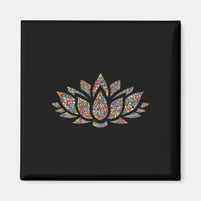 Íman Flor de Lótus Yoga Om Namaste  (Frente)