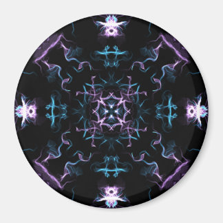 Íman Flor de Mandala Roxo e Azul