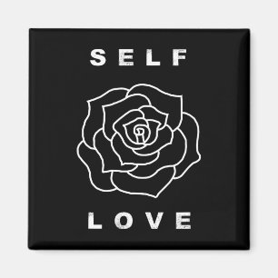 Íman Flor de Rosa do Amor Próprio Yoga Saudável Feliz P