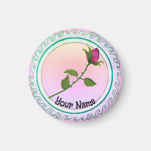 Íman flor de rosa vermelha