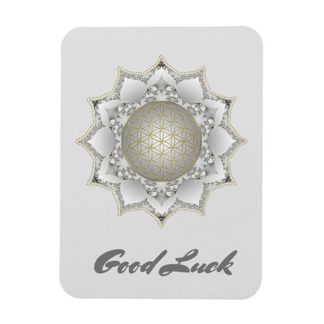 Íman Flor De Vida - Blossomas Mandala 1 (Vertical)