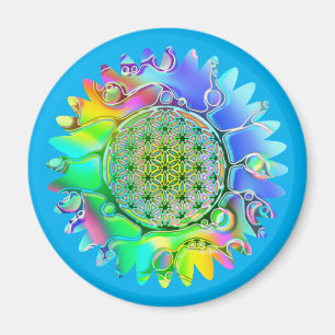 Íman Flor De Vida - Flor Geométrico 5