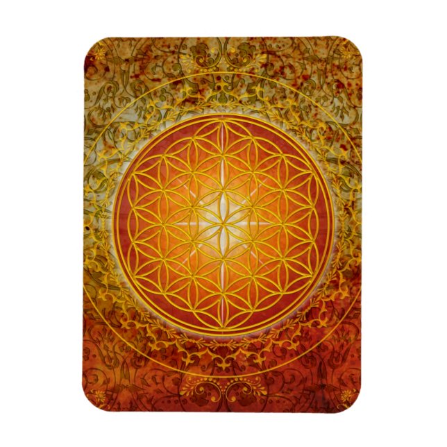 Íman Flor de Vida - Ornamento III (Vertical)