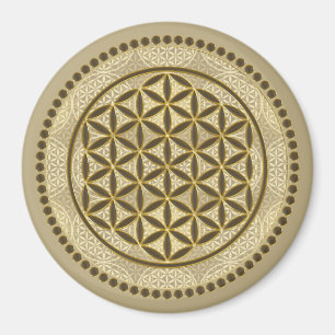 Íman FLOR DE VIDA - Símbolo de Geometria Sagrada Arte 2