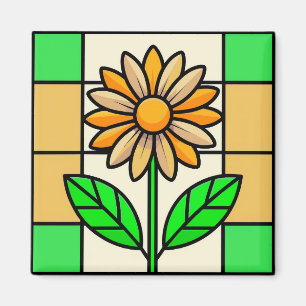 Íman Flor de vidro contida