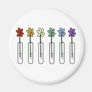 Íman Flor do arco-íris e cientista da taça