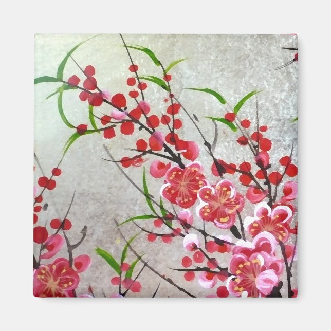 Íman Flor Dourado (Frente)