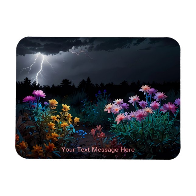 Íman Flor em meio à tempestade de raios (Horizontal)