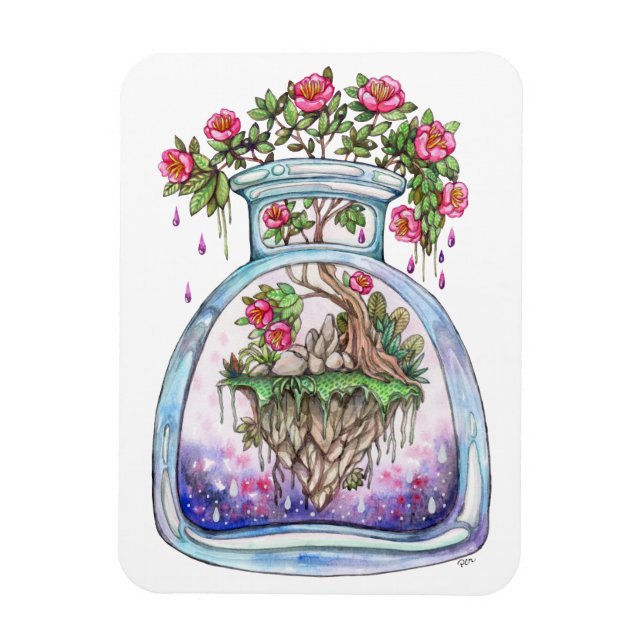 Íman Flor flutuante (Vertical)