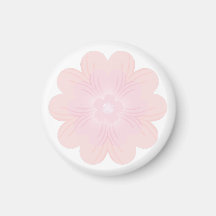 Flor Gráfica Rosa Pastel Suave