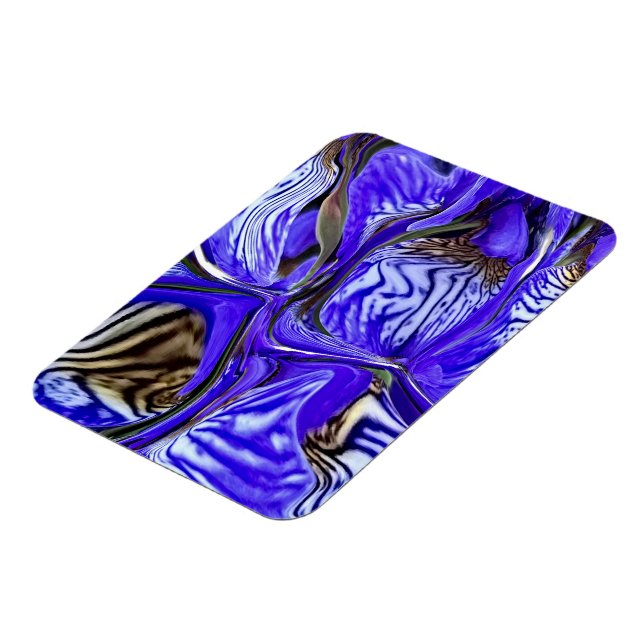 Íman Flor Íris Roxo Flexível (Left Side)