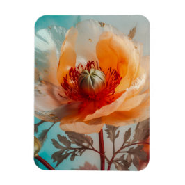 Íman Flor Laranja Delicada