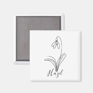 Íman Flor Personalizada de Nascimento do Cravo de Janei