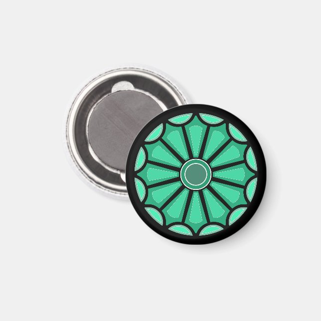 ÍMAN FLOR PRESENTE MODERNO DA MÃE PAI IRMÃ FILHO CHEFE (Front/Back)