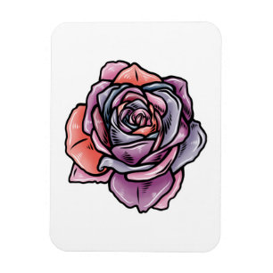 Íman Flor Rosa colorido