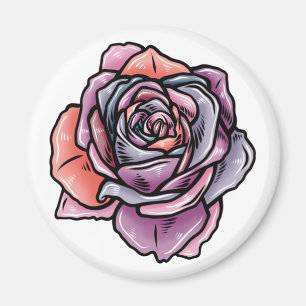 Íman Flor Rosa colorido