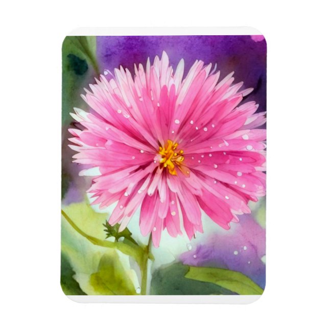 Íman Flor Roxo (Vertical)