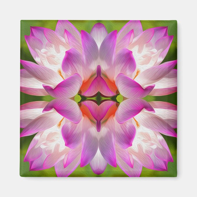 Íman FLOR RÚPIDO - Arte Fractal - (Frente)