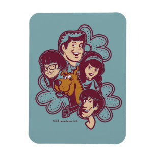 Íman Flor Scooby-Doo de Paisely e o grupo