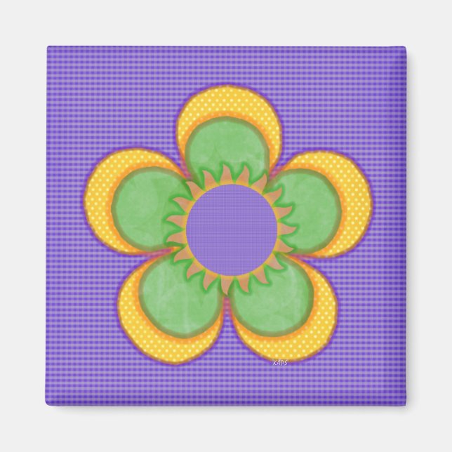 Íman Flor Sunburst (Frente)