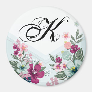 Íman Flor Tropical do Magnet Personalizado no Ombro Azu