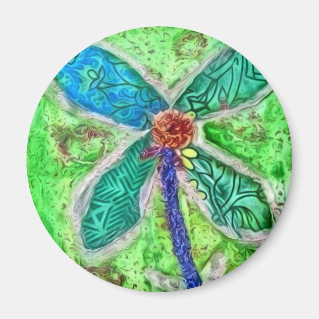 Íman Flor Verde (Frente)