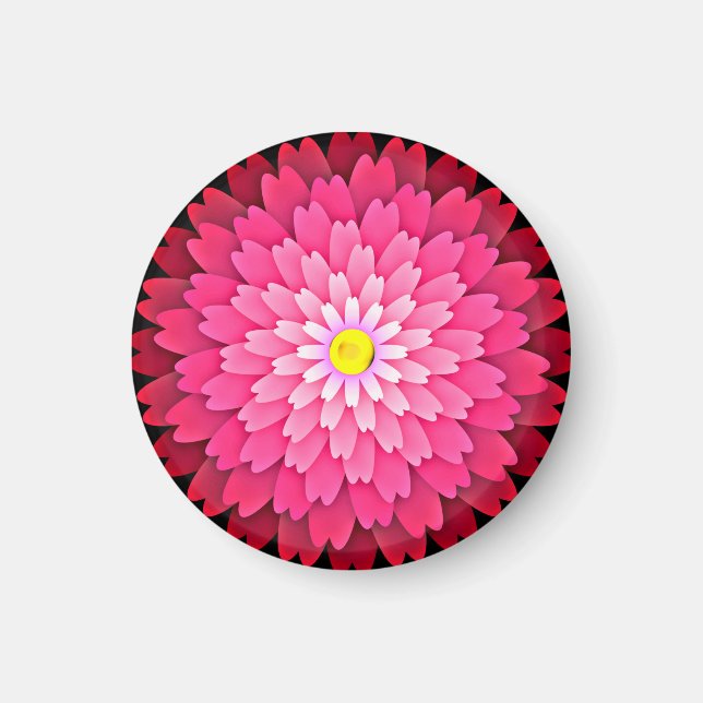 Íman Flor Vermelho (Frente)