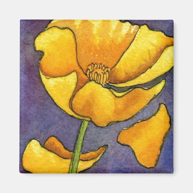 Íman Floral "Amarelo" (Frente)