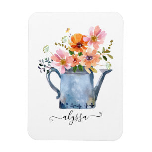Íman Floral Aquarela Pintada à Mão