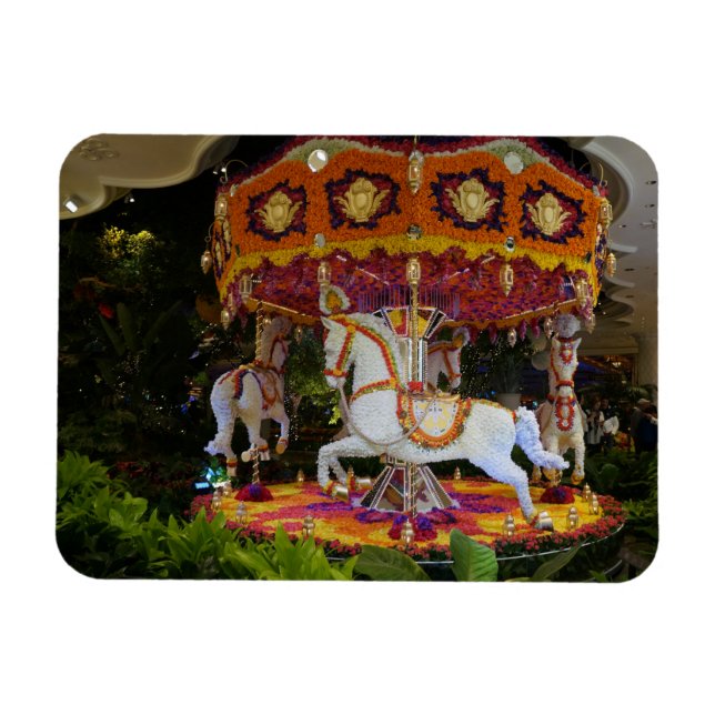 Íman Floral Carousel Wynn Las Vegas Fotografia Magnet (Horizontal)