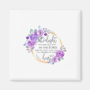 Íman Floral Christian Delight A Si Mesmo No Senhor Bibl