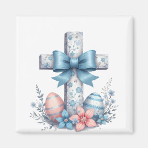 Íman Floral Cross Coquette Jesus Arco Religião Cristã