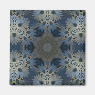 Íman Floral de Margarida Azul Antiquado