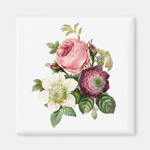 Íman floral de rosa elegante