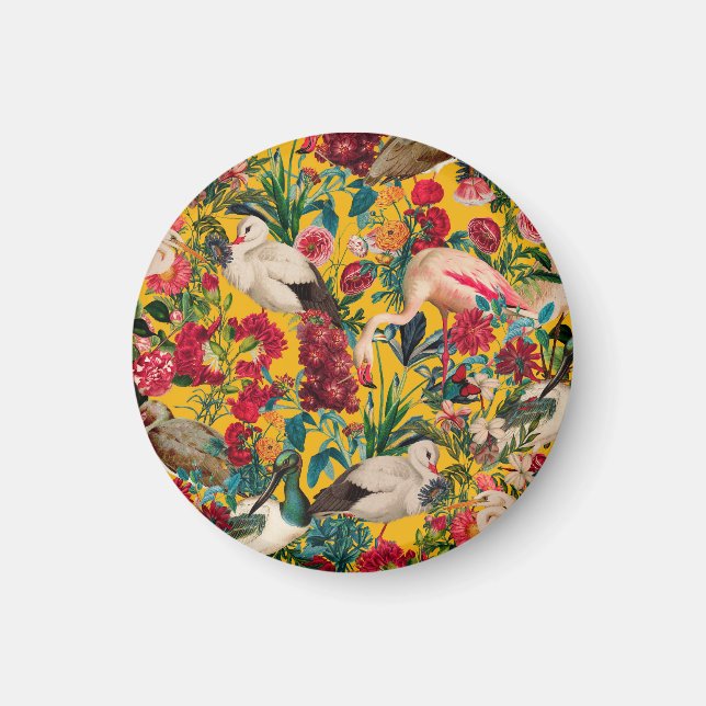 ÍMAN FLORAL E AVES XVIII (Frente)