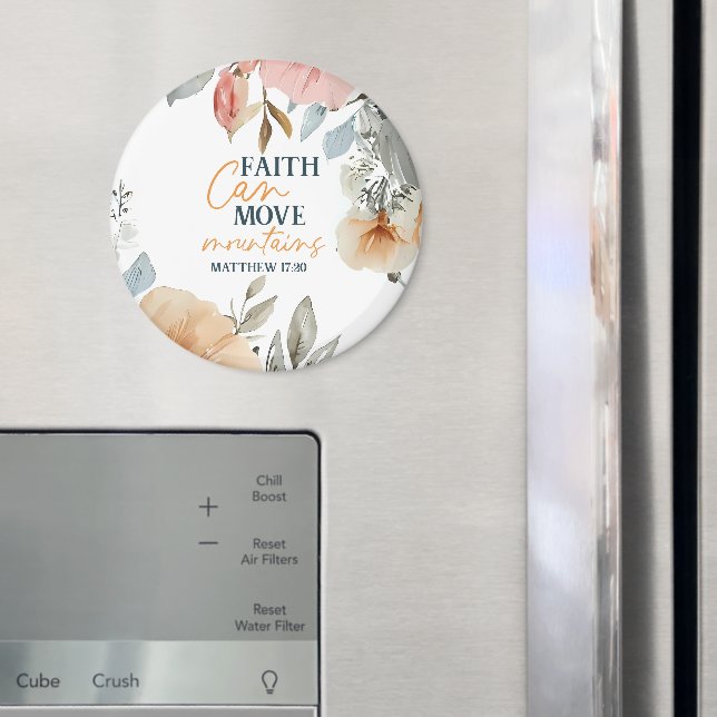 Íman Floral Faith Can Move Mountains (In Situ (Fridge))