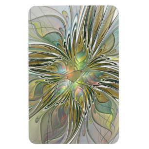Íman Floral Fantasy Moderna Flor De Arte Fractal Com Do