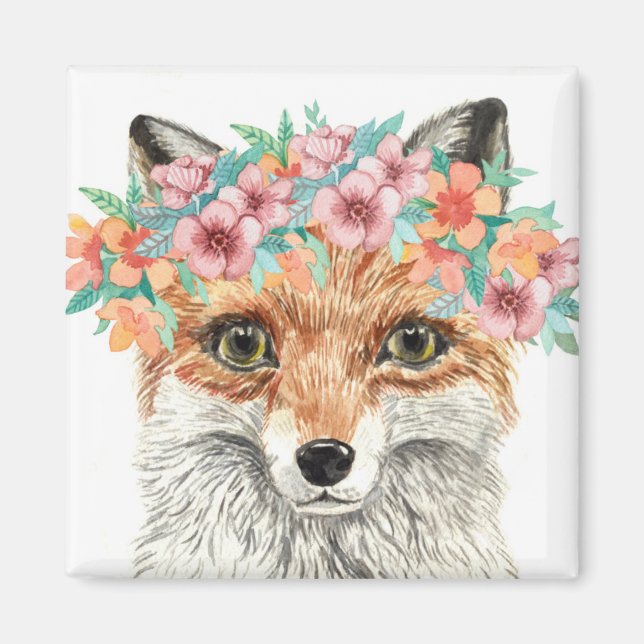 Íman Floral Fox (Frente)