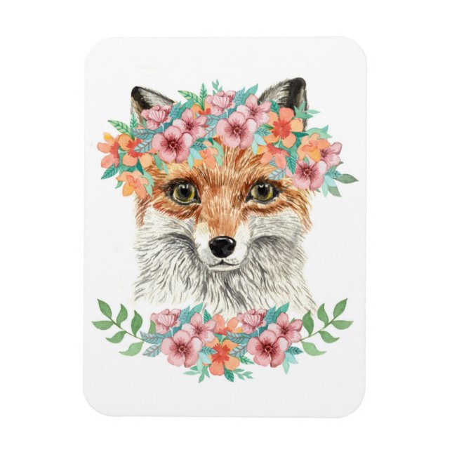 Íman Floral Fox (Vertical)