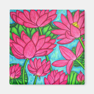 Íman Floral Funky - ímã de Lotus