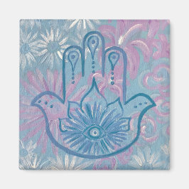 Íman Floral Hamsa Magnet