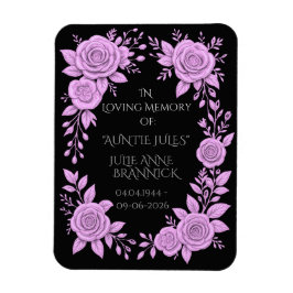 ÍMAN  FLORAL LAVENDER. IN LOVING MEMORY KEEPSAKE, 