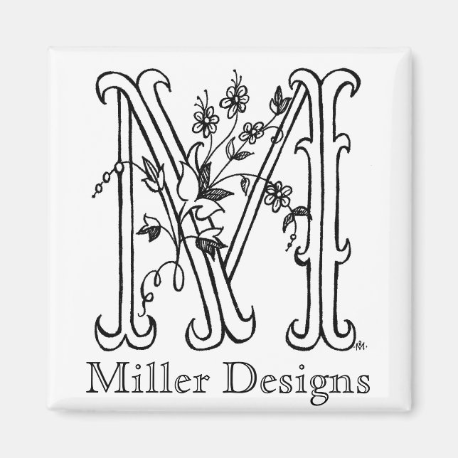 Íman Floral M: Miller Design Magnet (Frente)