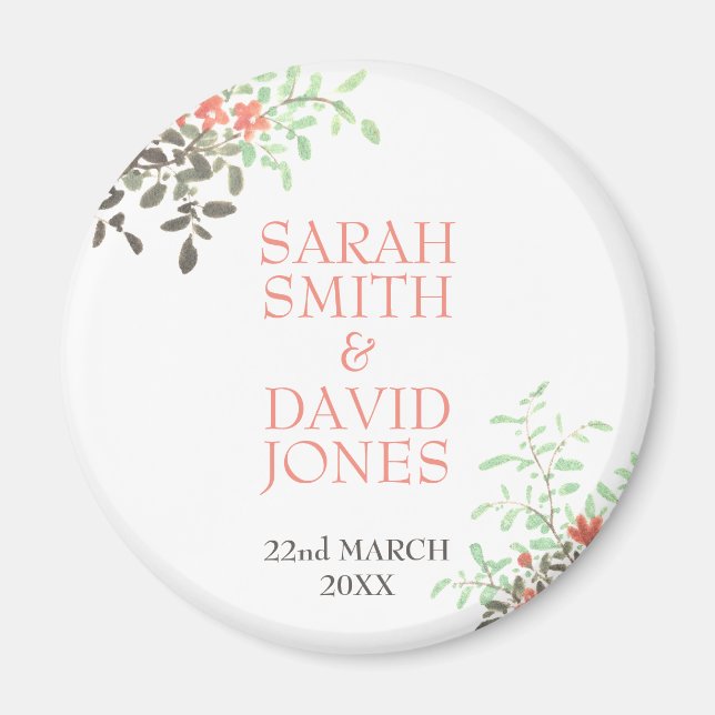 Íman Floral Pintado (Frente)